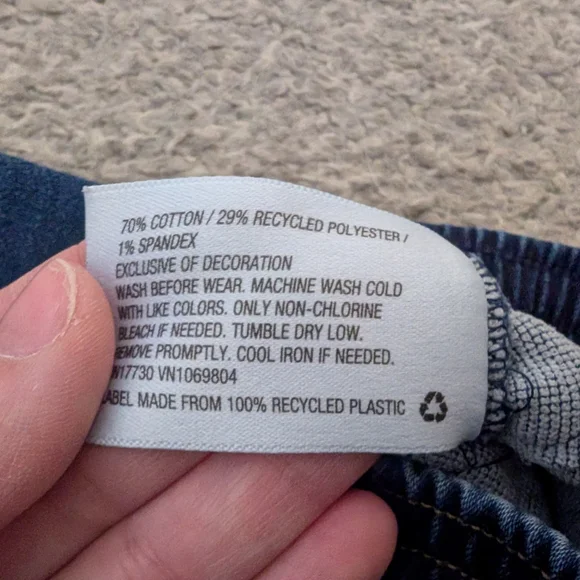 3 For $12 Kids Navy Blue Denim Pants - Picture 5 of 5